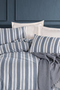 Soft Line Lacivert Çift Kişilik Nevresim Takımı