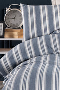 Soft Line Lacivert Çift Kişilik Nevresim Takımı