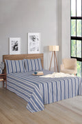Soft Line Lacivert 220x240cm Çarşaf Seti