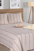 Soft Line Bej 220x240cm Çarşaf Seti