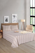 Soft Line Bej 220x240cm Çarşaf Seti