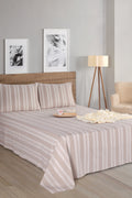 Soft Line Bej 220x240cm Çarşaf Seti