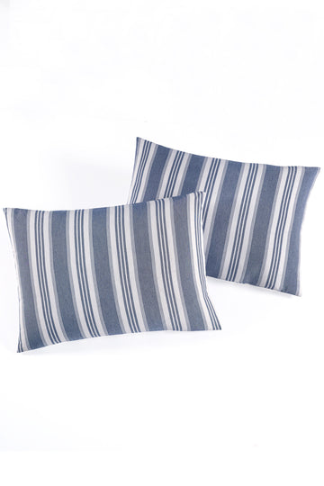 Soft Line Lacivert 2'li Yastık Kılıfı