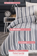 Soft Line Antrasit Tek Kişilik Nevresim Takımı