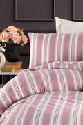 Soft Line Bordo Tek Kişilik Nevresim Takımı