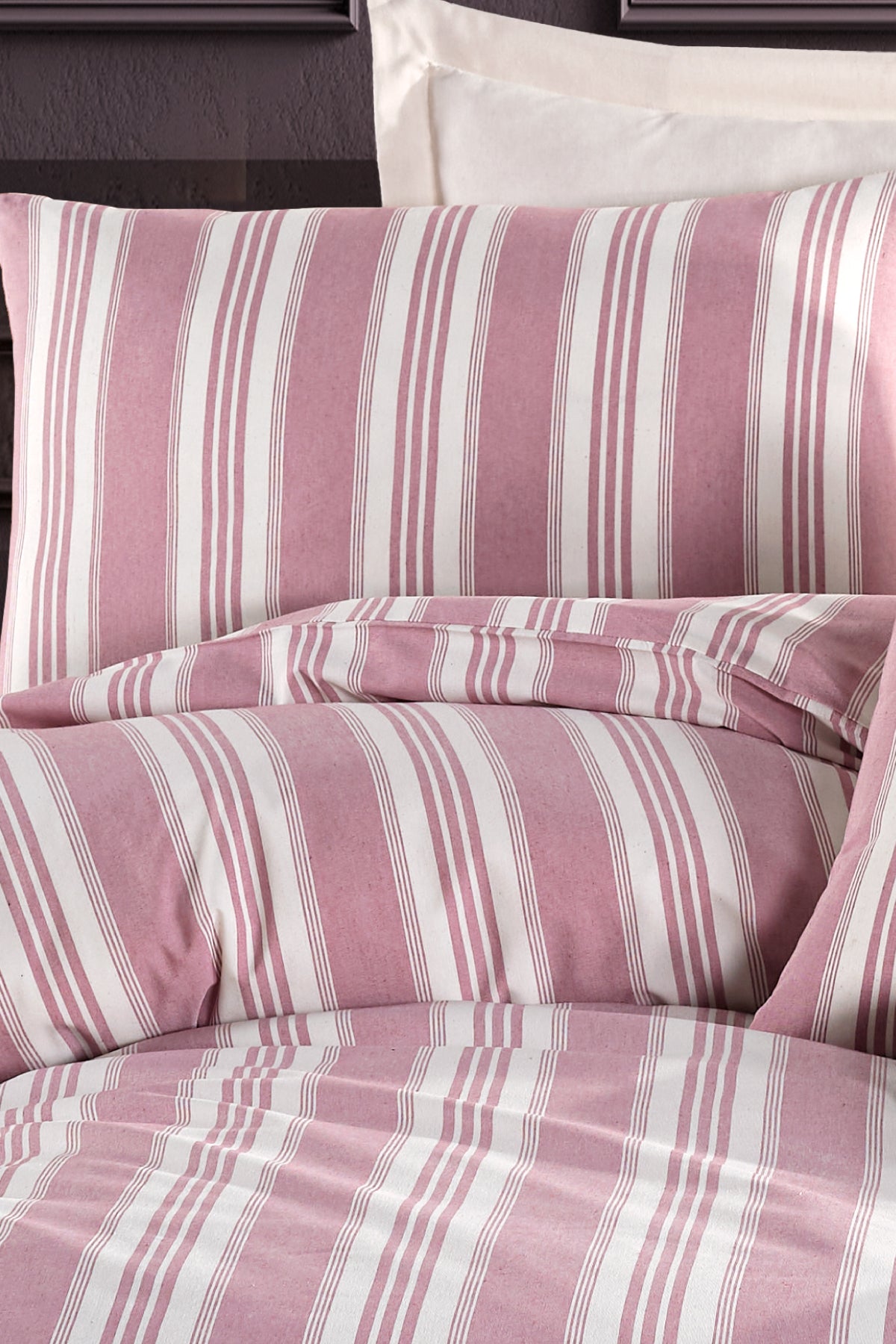 Soft Line Bordo Tek Kişilik Nevresim Takımı