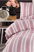 Soft Line Bordo Tek Kişilik Nevresim Takımı