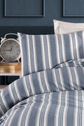 Soft Line Lacivert Tek Kişilik Nevresim Takımı