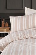 Soft Line Bej Tek Kişilik Nevresim Takımı