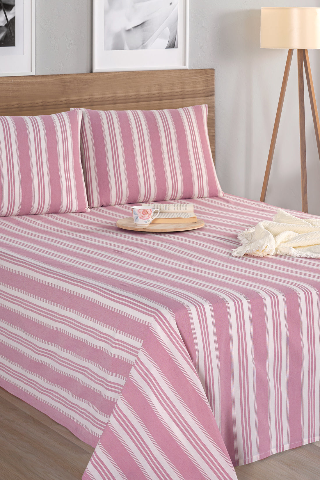 Soft Line Bordo 160x240cm Çarşaf Seti