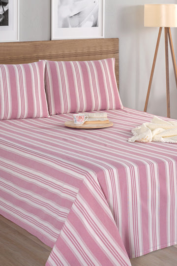 Soft Line Bordo 160x240cm Çarşaf Seti