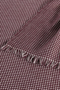 Waffle Bordo Çift Kişilik %100 Pamuk Pike