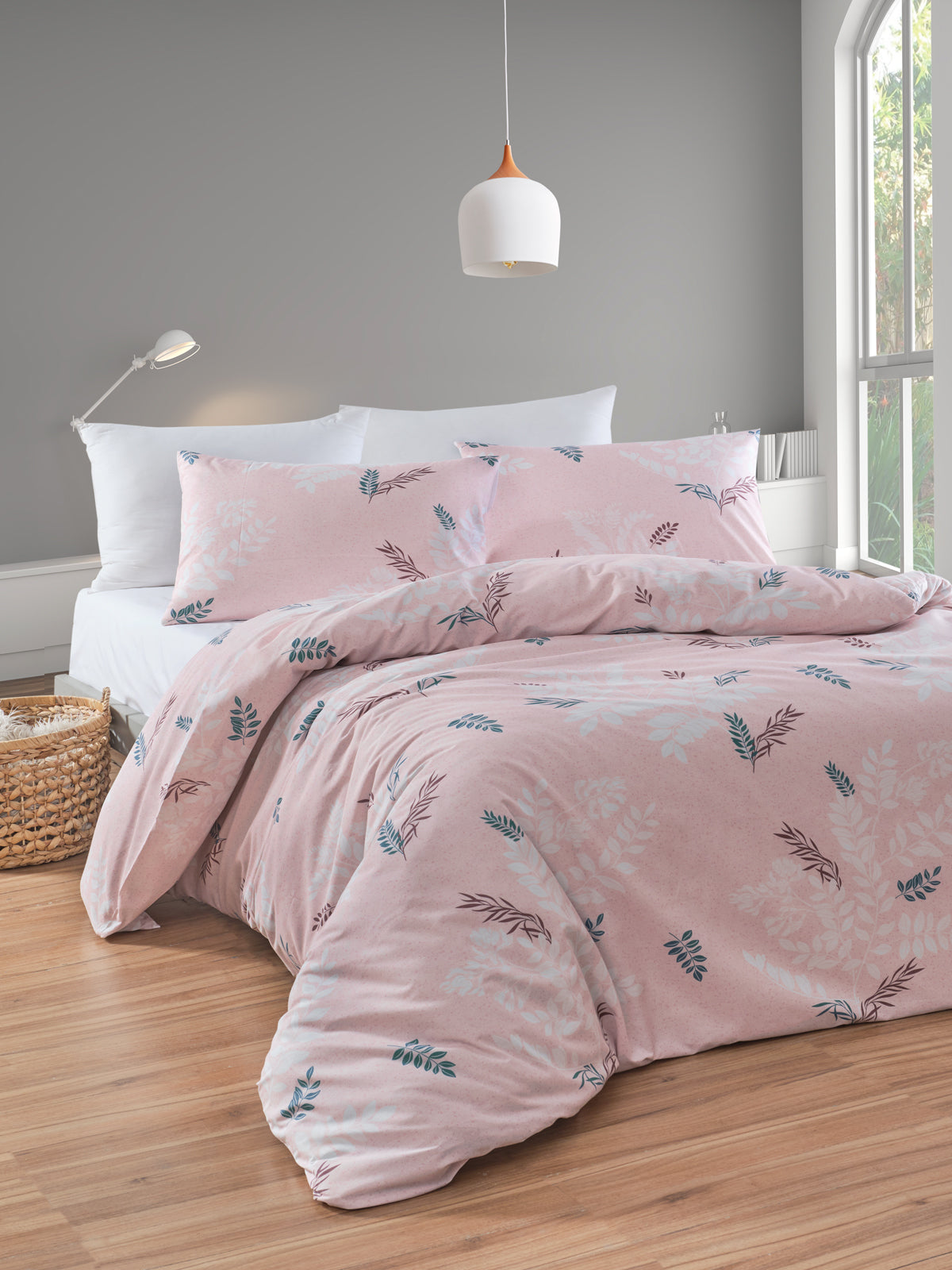 FioreRose Pembe Çift Kişilik Nevresim Takımı