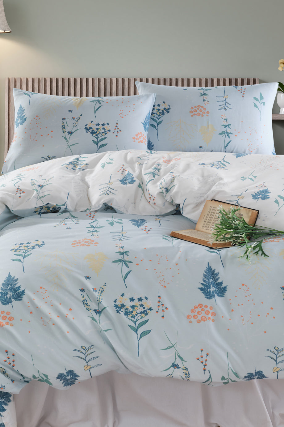 Hanami Mint Çift Kişilik Nevresim Takımı