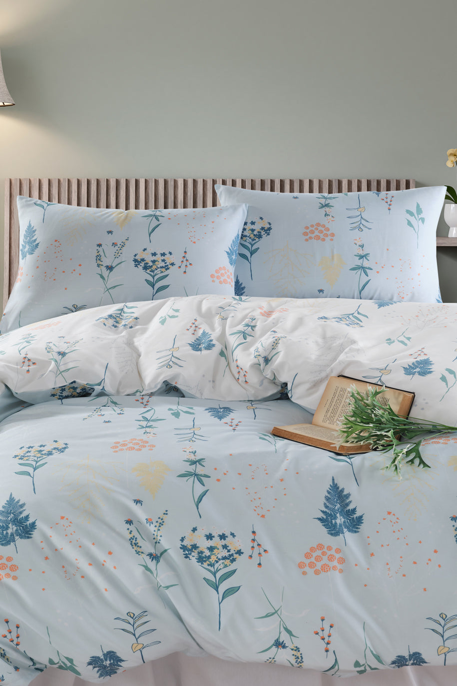 Hanami Mint Çift Kişilik Nevresim Takımı