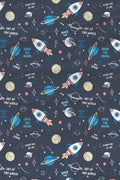Space Lacivert Tek Kişilik Nevresim Takımı