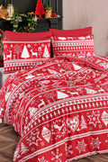 Snowmas Kırmızı Çift Kişilik Nevresim Seti