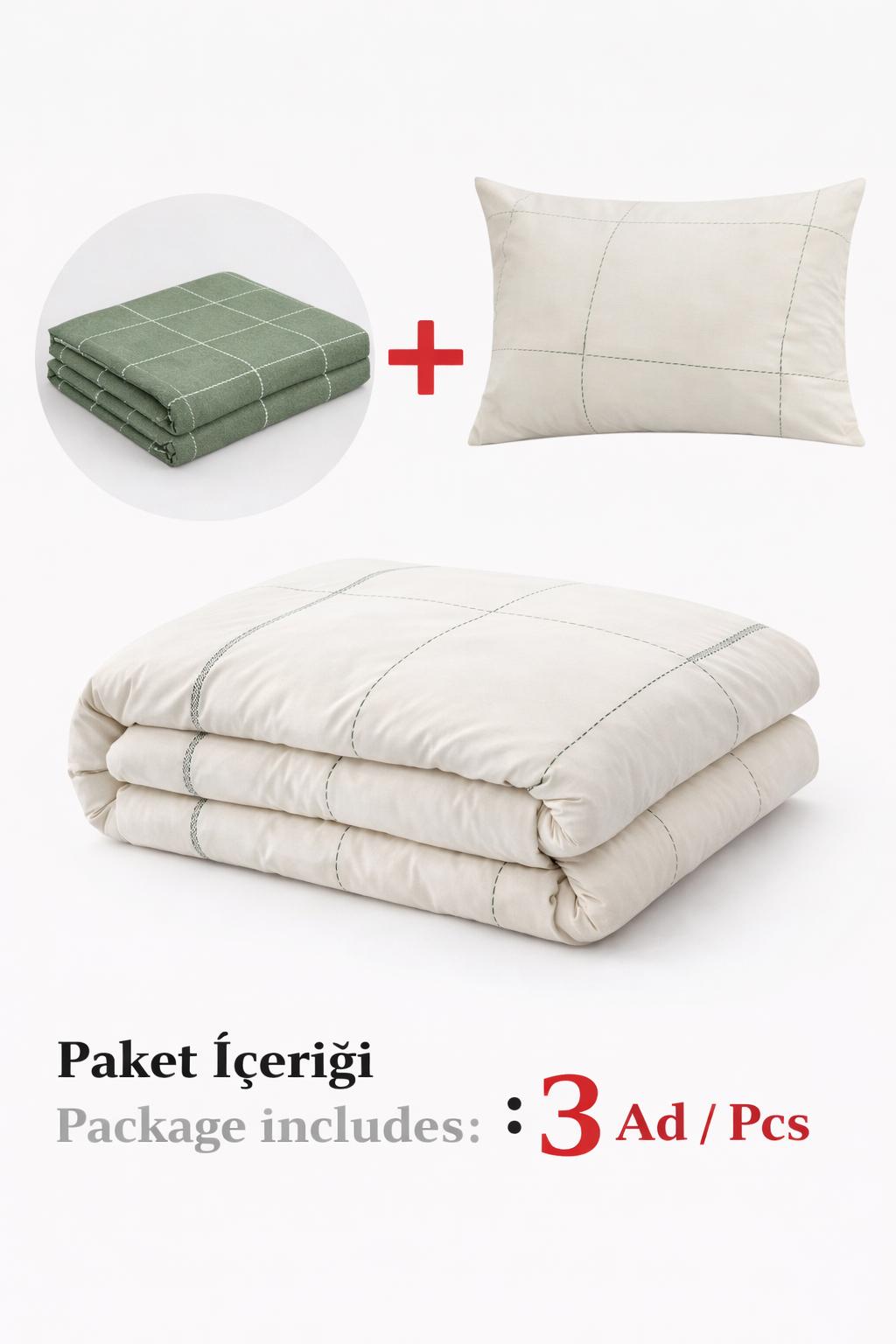 Maya Beyaz Tek Kişilik %100 Pamuk Nevresim Takımı