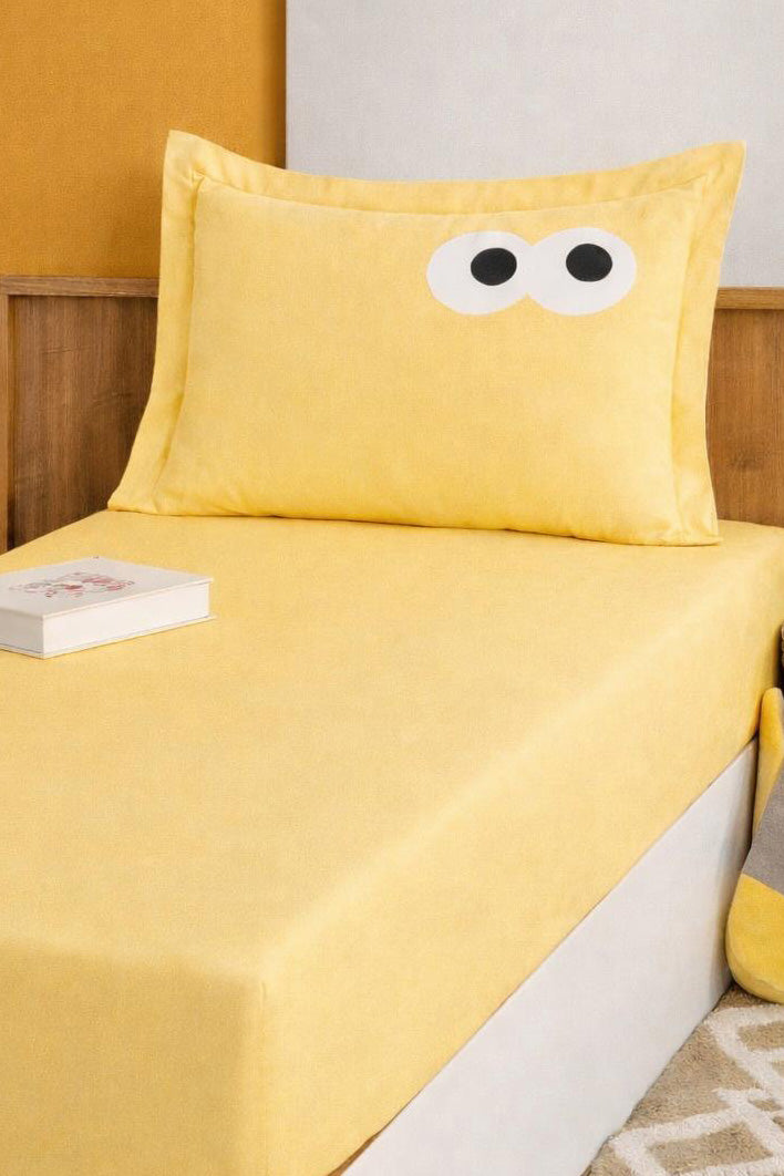 Funny Kombin Sarı-Sarı 100x200cm Çarşaf Seti