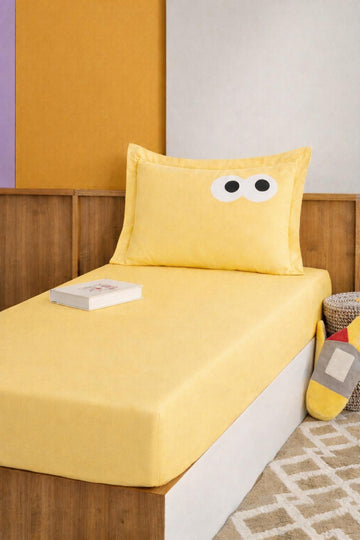 Funny Kombin Sarı-Sarı 100x200cm Çarşaf Seti