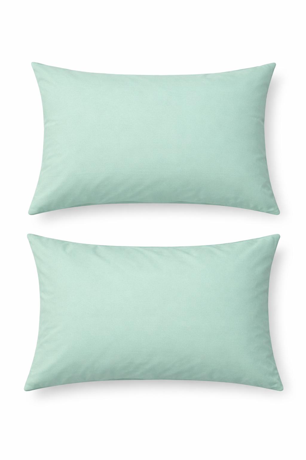 Solid Mint 2'li Yastık Kılıfı