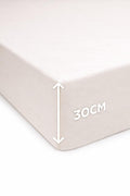 Solid Krem 120x200cm Çarşaf Seti