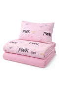 Power Pembe Tek Kişilik %100 Pamuk Pike Takımı