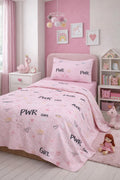 Power Pembe Tek Kişilik %100 Pamuk Pike Takımı
