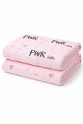 Power Pembe Tek Kişilik %100 Pamuk Pike