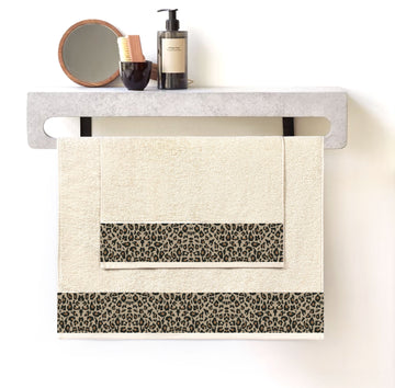 Leopar - 2'li Banyo Havlu Seti